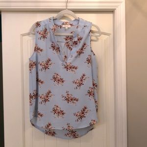 Sleeveless Floral Blouse